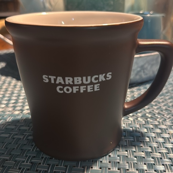 VINTAGE 2008 Starbucks Coffee Mug Cup Chocolate Brown - Picture 2 of 4